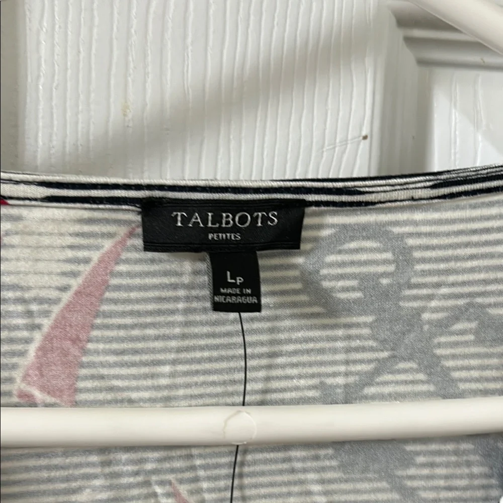 Talbots Petites Nautical Wrap Top - Picture 2 of 7